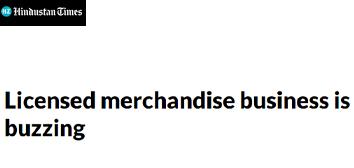 Licensed merchandise business is buzzing